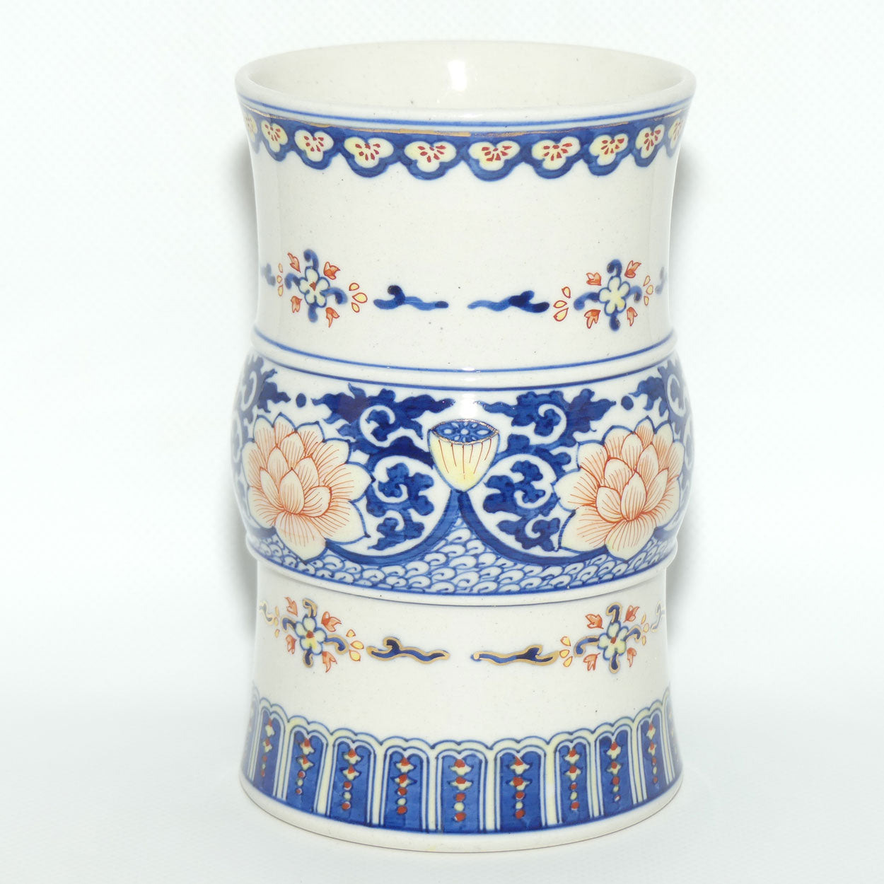 Early 20th Century Lotus Flower Brush Pot or Beaker vase