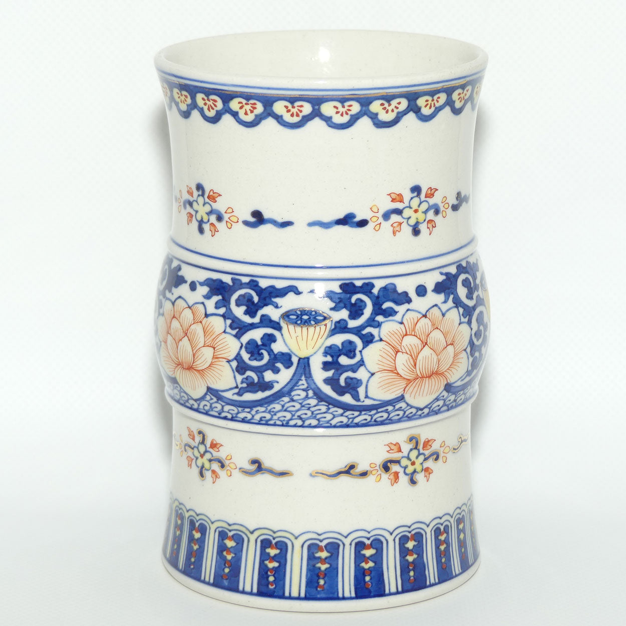 Early 20th Century Lotus Flower Brush Pot or Beaker vase