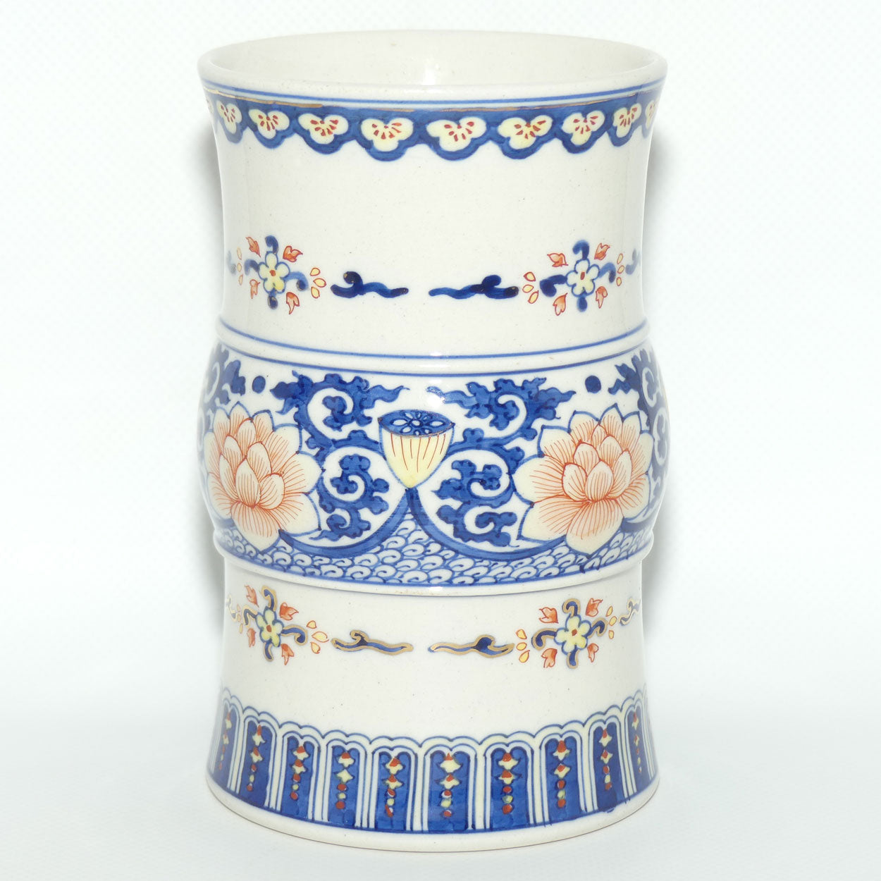 Early 20th Century Lotus Flower Brush Pot or Beaker vase