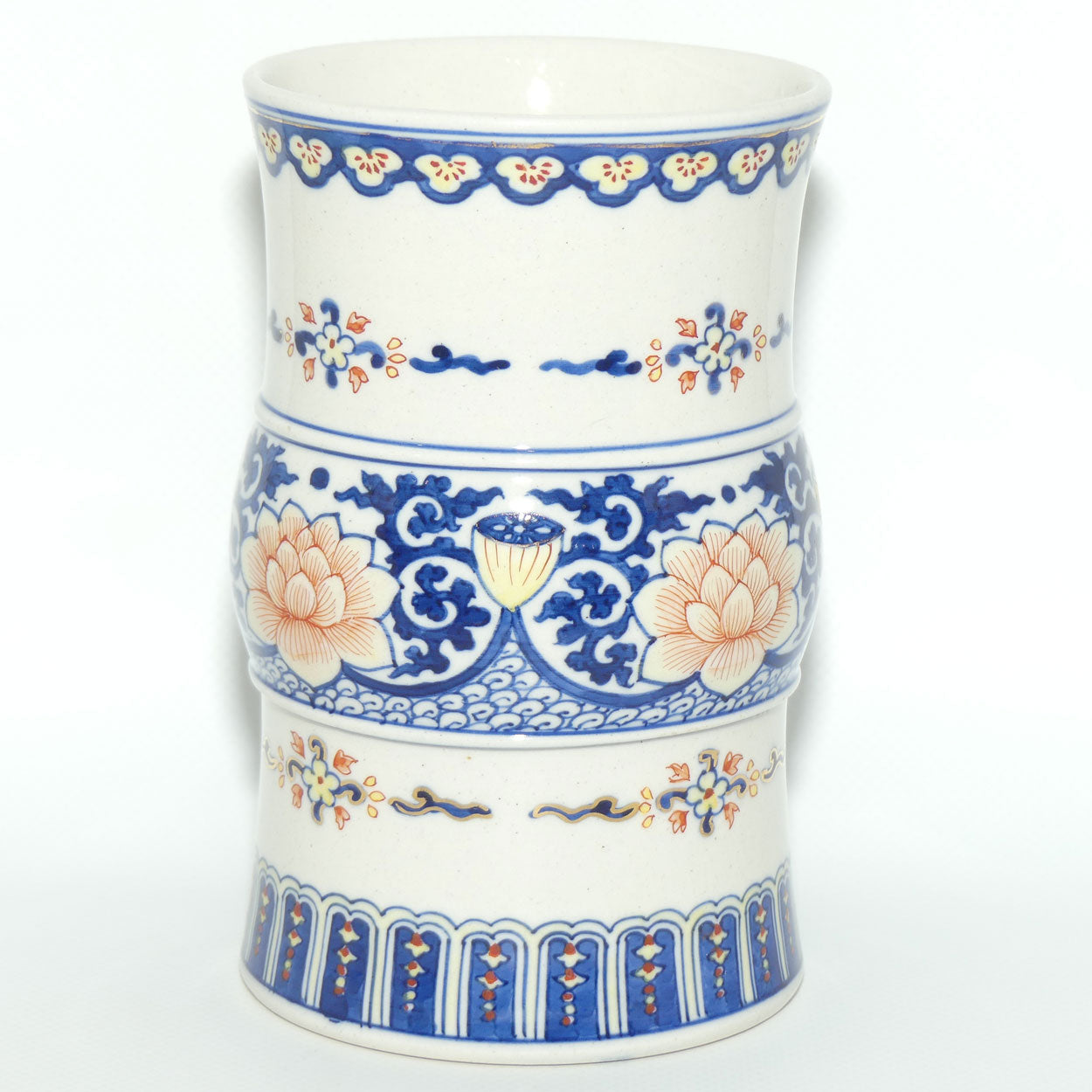 Early 20th Century Lotus Flower Brush Pot or Beaker vase