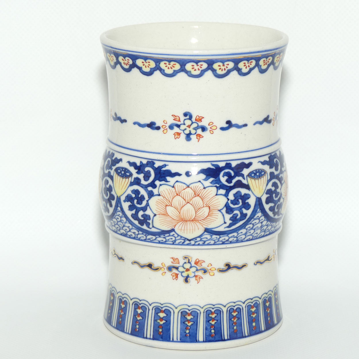 Early 20th Century Lotus Flower Brush Pot or Beaker vase