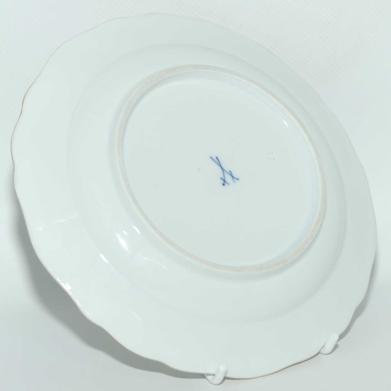 Meissen Purple Dragon tea trio trimmed with gilt