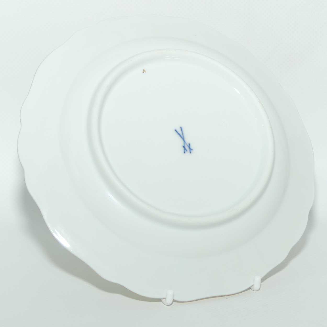 Meissen Yellow Dragon tea trio trimmed with gilt