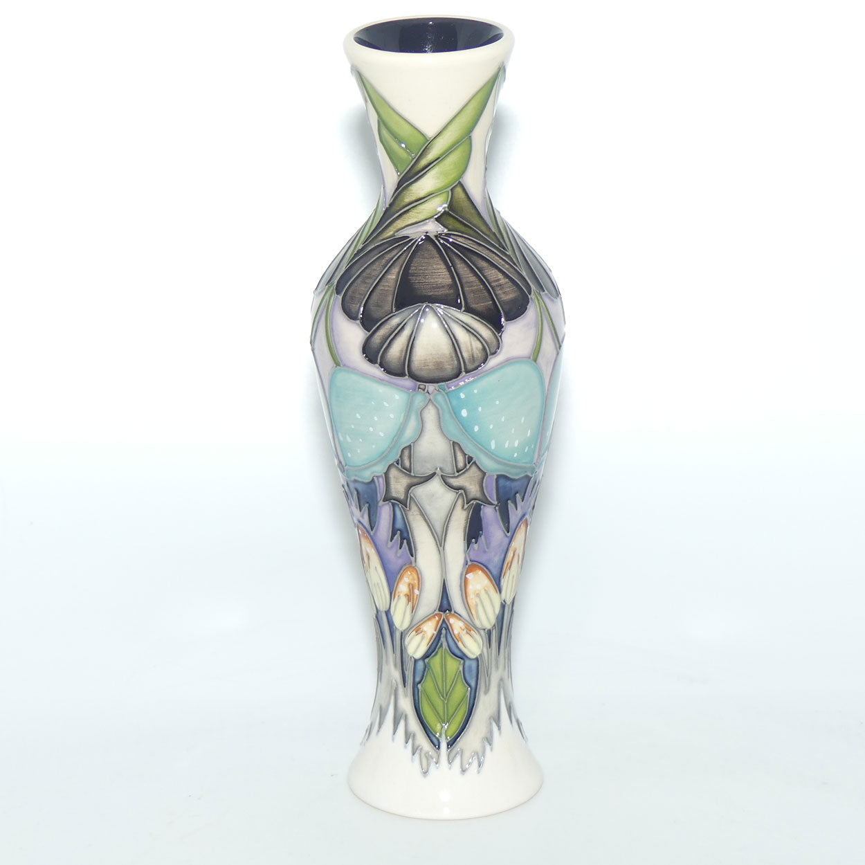 Moorcroft Pottery | Indigo Lace 93/8 vase