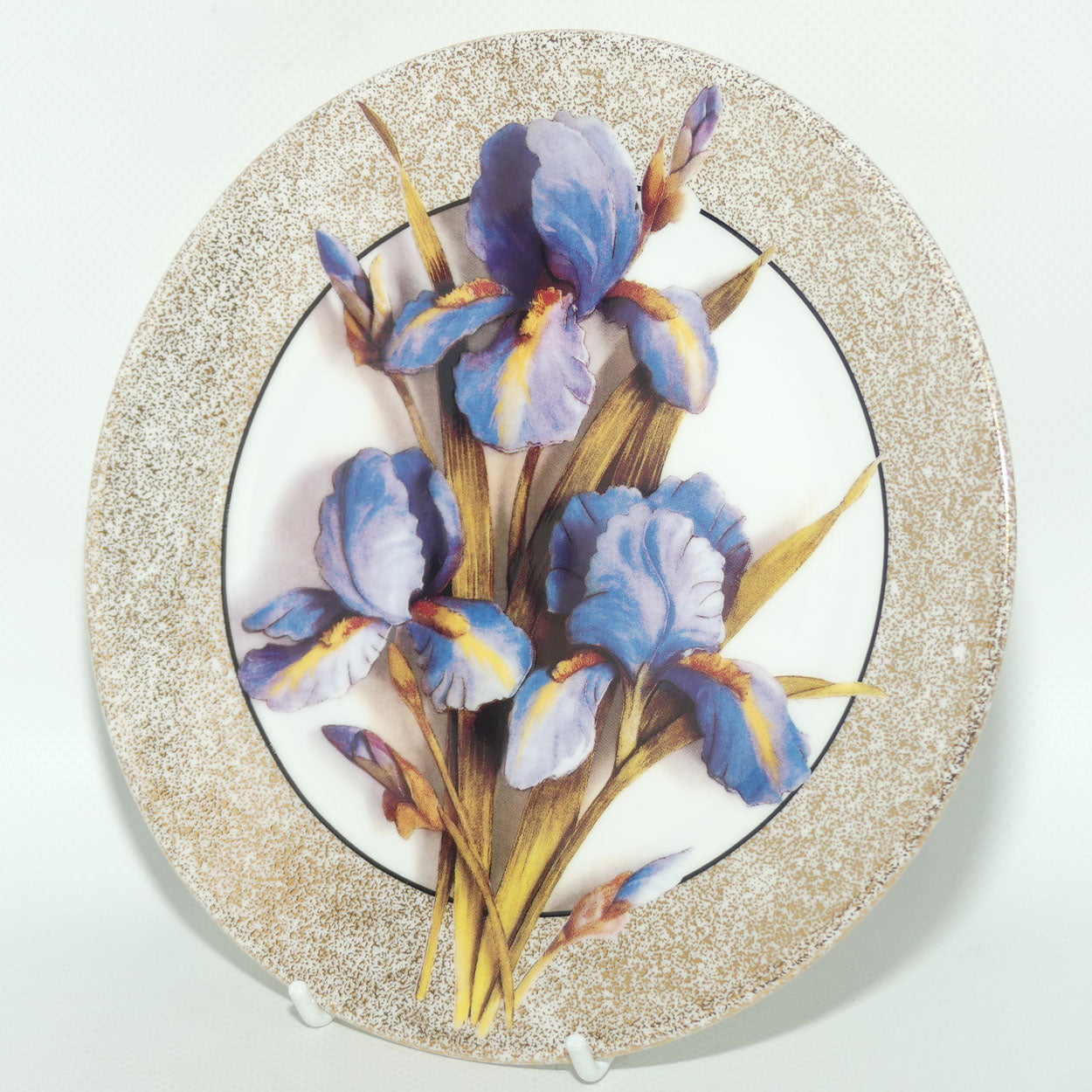 Bradex 26 R76 027.2 plate | Floral Illusions | Iris