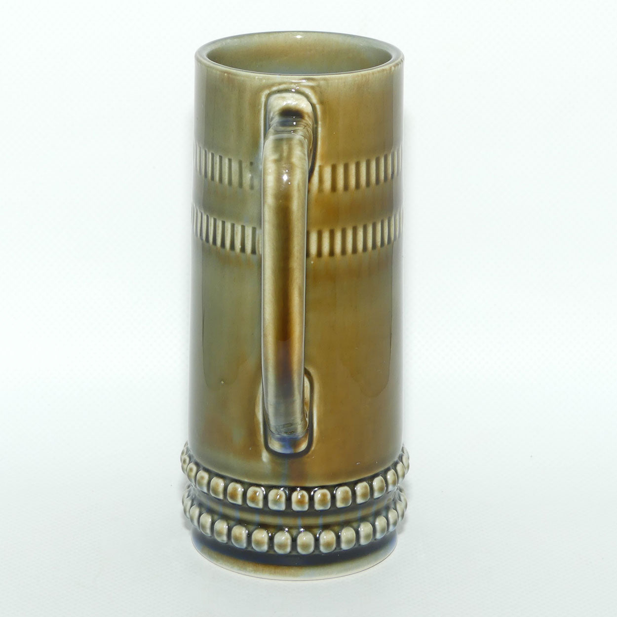 Wade Irish Porcelain | tall Irish Coffee tankard | Figured pattern | 16cm tall