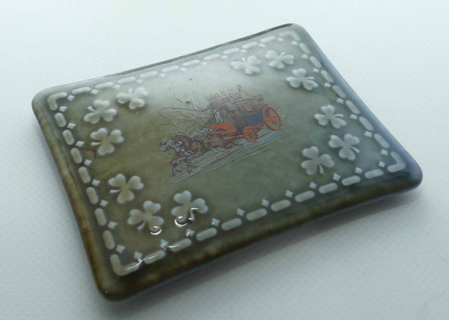 Wade Irish Porcelain Stagecoach trinket box