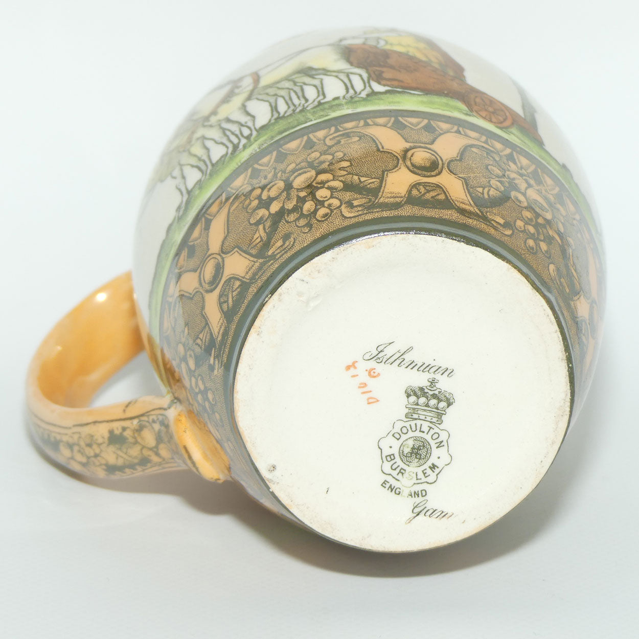 Doulton Burslem Isthmian Games Tavern shape jug D1012 (#1)