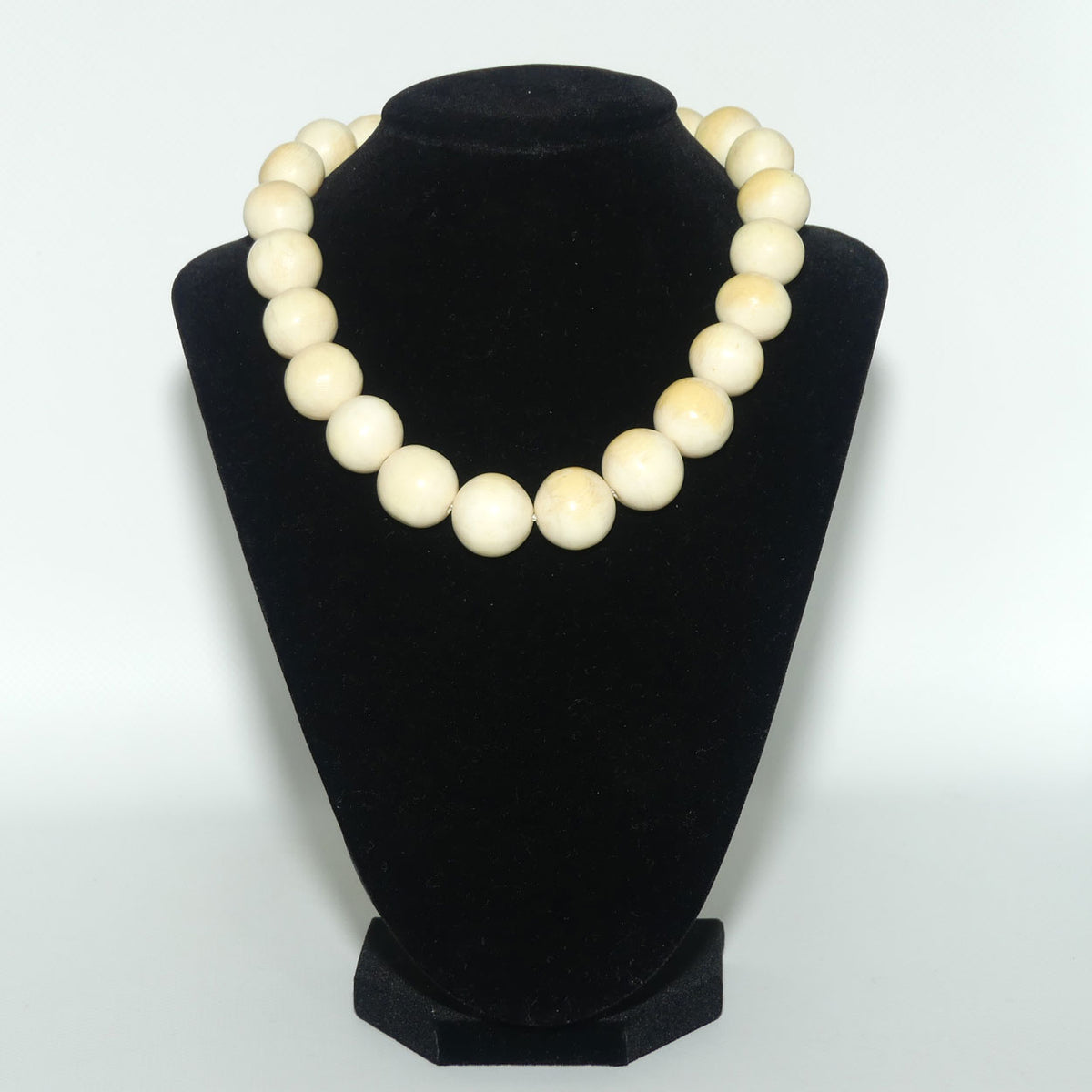 Very Heavy Antique set of Ivory Beads | 16 to 19mm thick