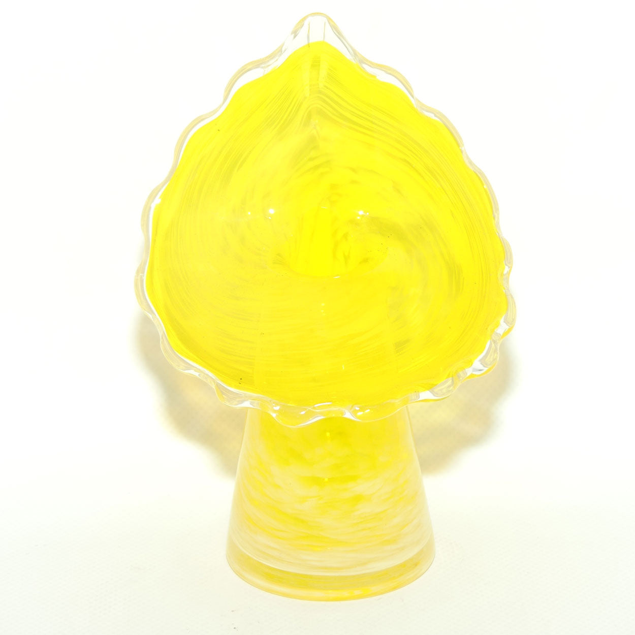 Buttercup Yellow and Mottled Glass | Jack in the Pulpit vase