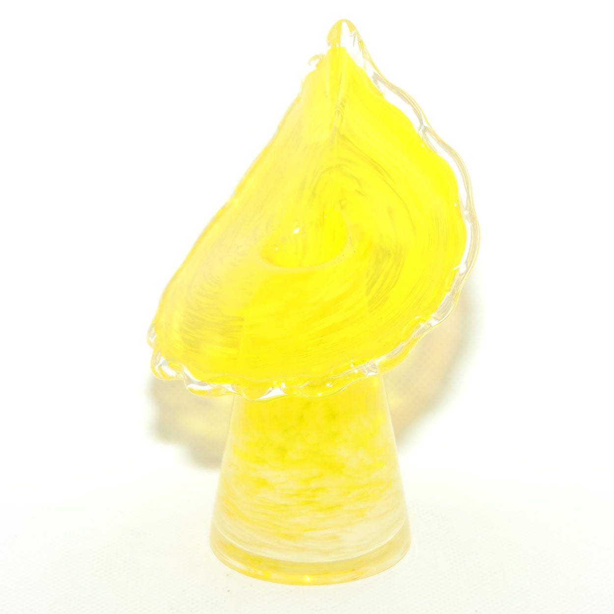 Buttercup Yellow and Mottled Glass | Jack in the Pulpit vase