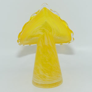 Buttercup Yellow and Mottled Glass | Jack in the Pulpit vase