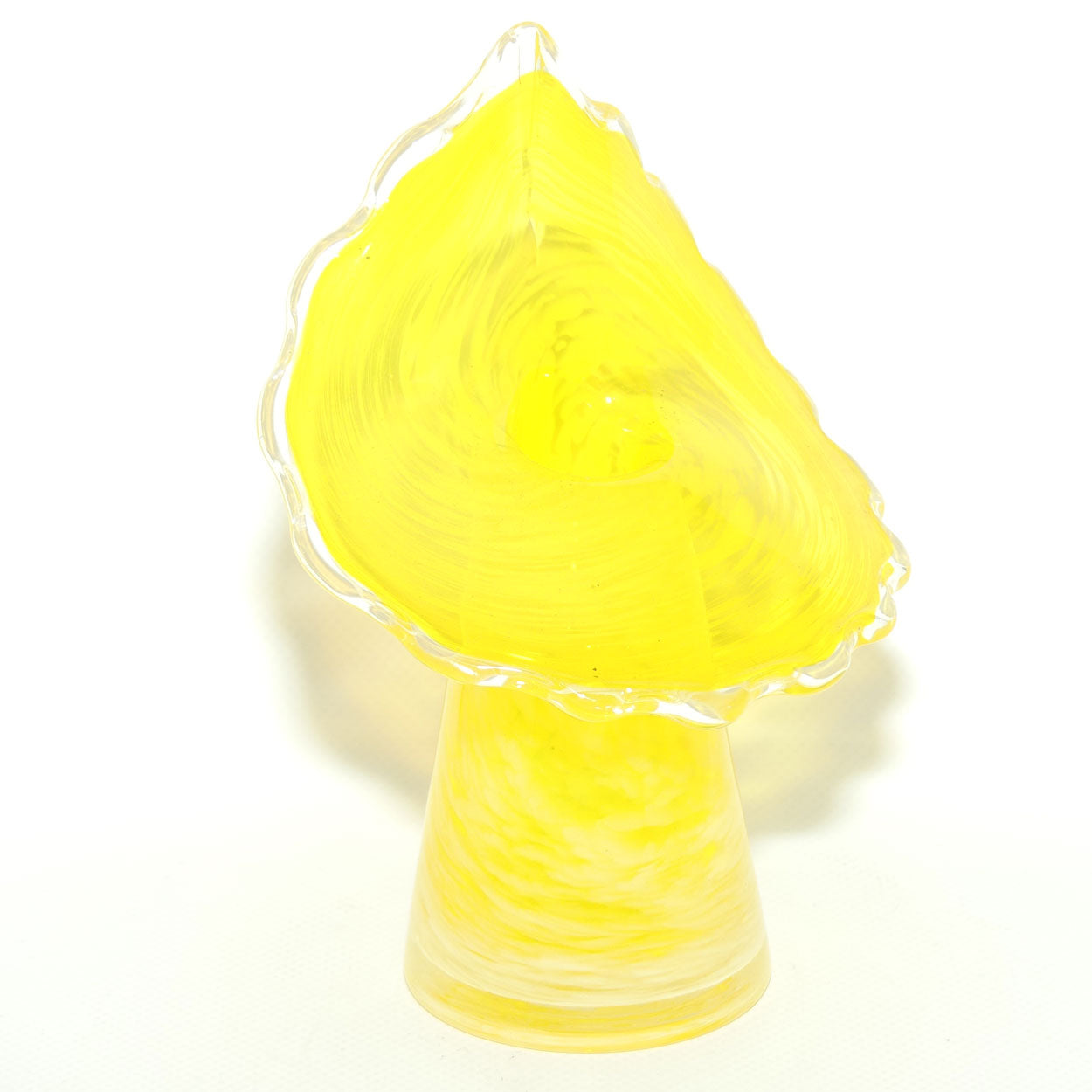 Buttercup Yellow and Mottled Glass | Jack in the Pulpit vase