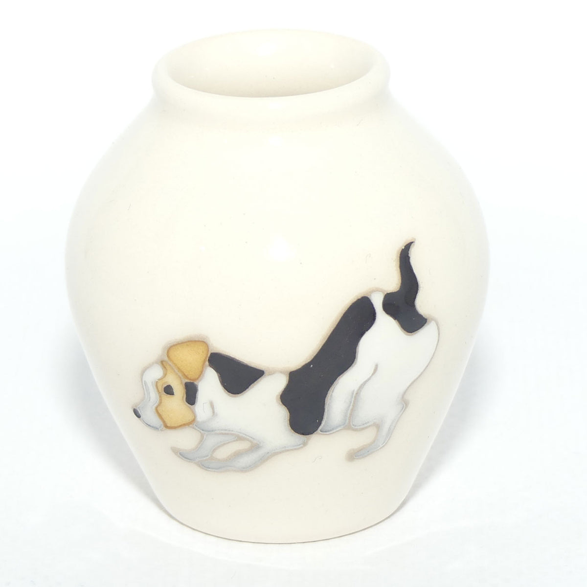 Moorcroft Jack Russell vase | Shape 4/2 | #1