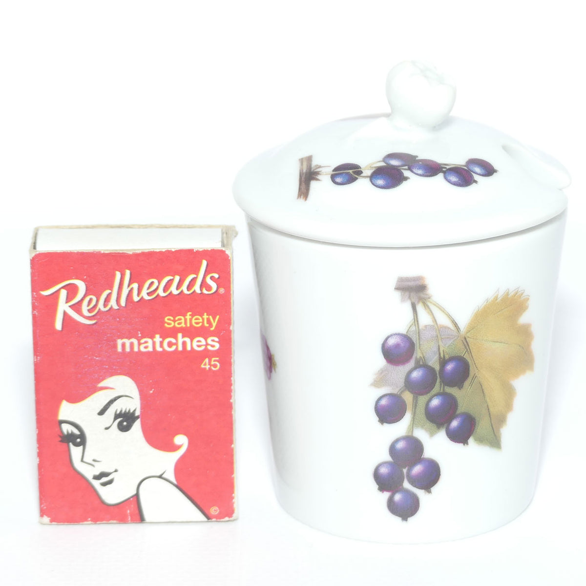 Royal Worcester Fine Porcelain | Evesham pattern | jam pot