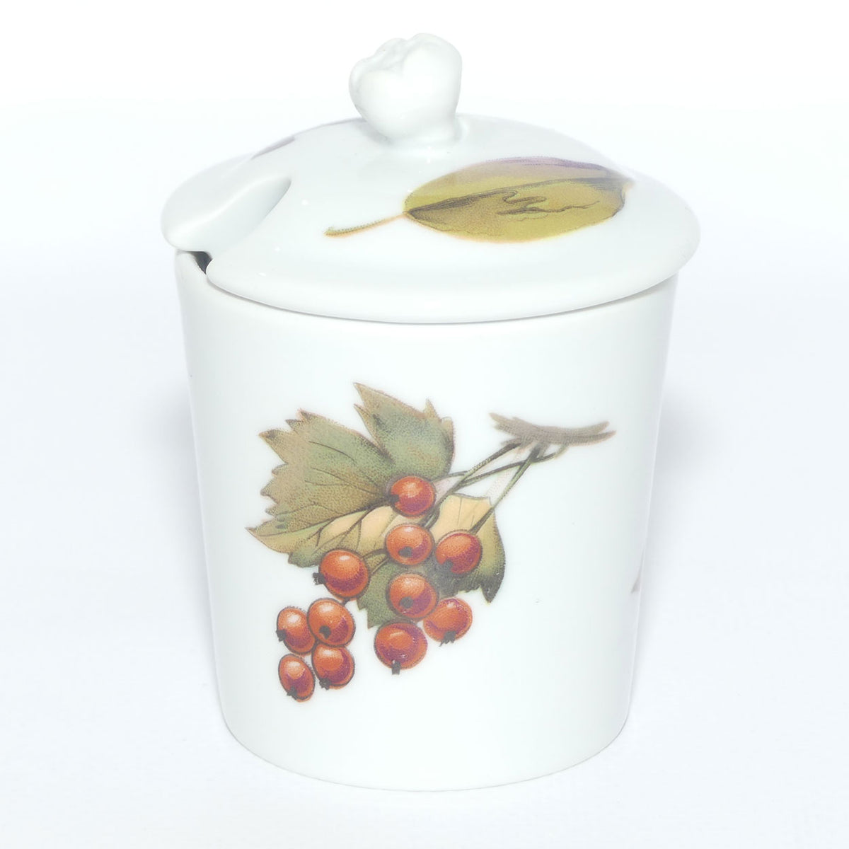 Royal Worcester Fine Porcelain | Evesham pattern | jam pot