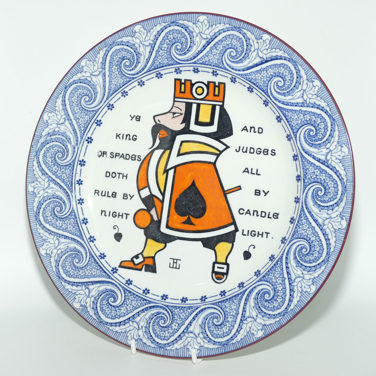 Wedgwood Etruria plate | King of Spades | Augustus L Jansson