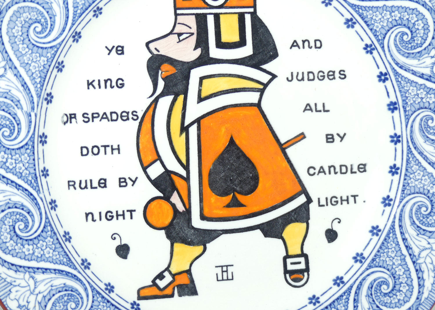 Wedgwood Etruria plate | King of Spades | Augustus L Jansson