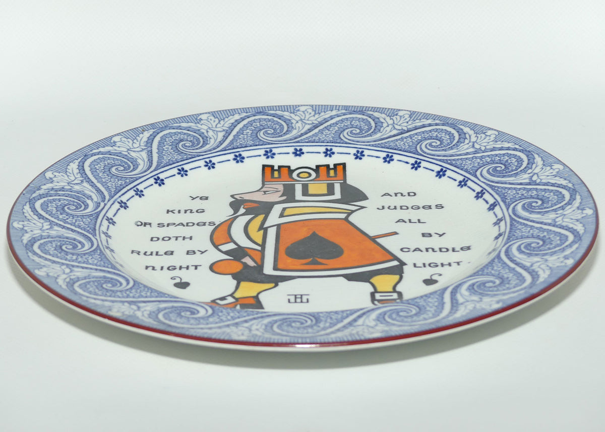 Wedgwood Etruria plate | King of Spades | Augustus L Jansson