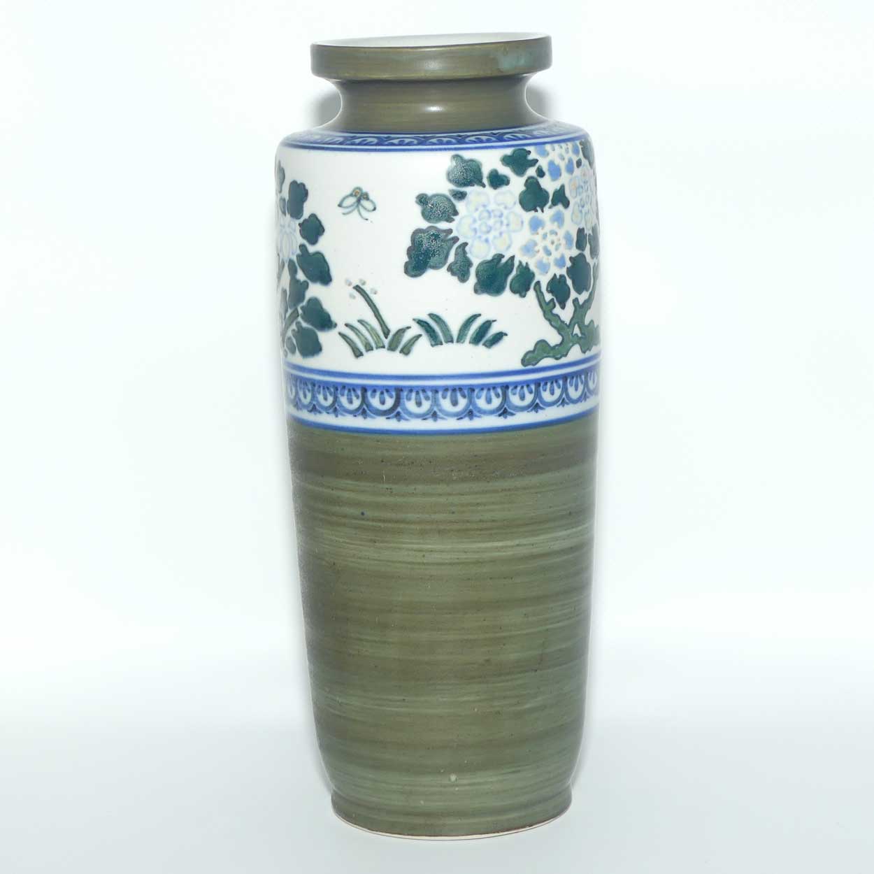 Mid 20th Century Japan Pottery Faience Vase