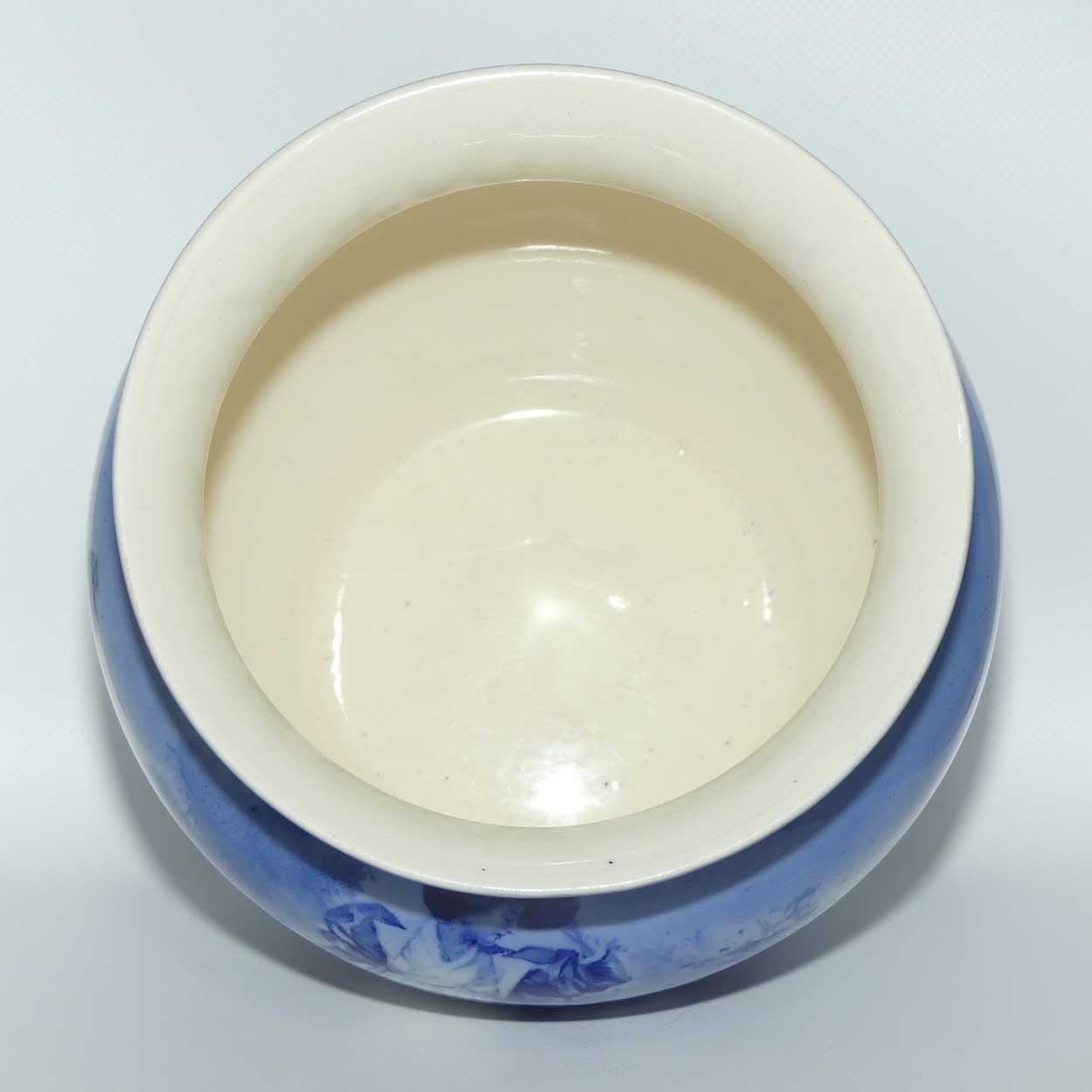 Royal Doulton Blue Childrens Regent shape jardiniere | Woman with Child holding Cloak