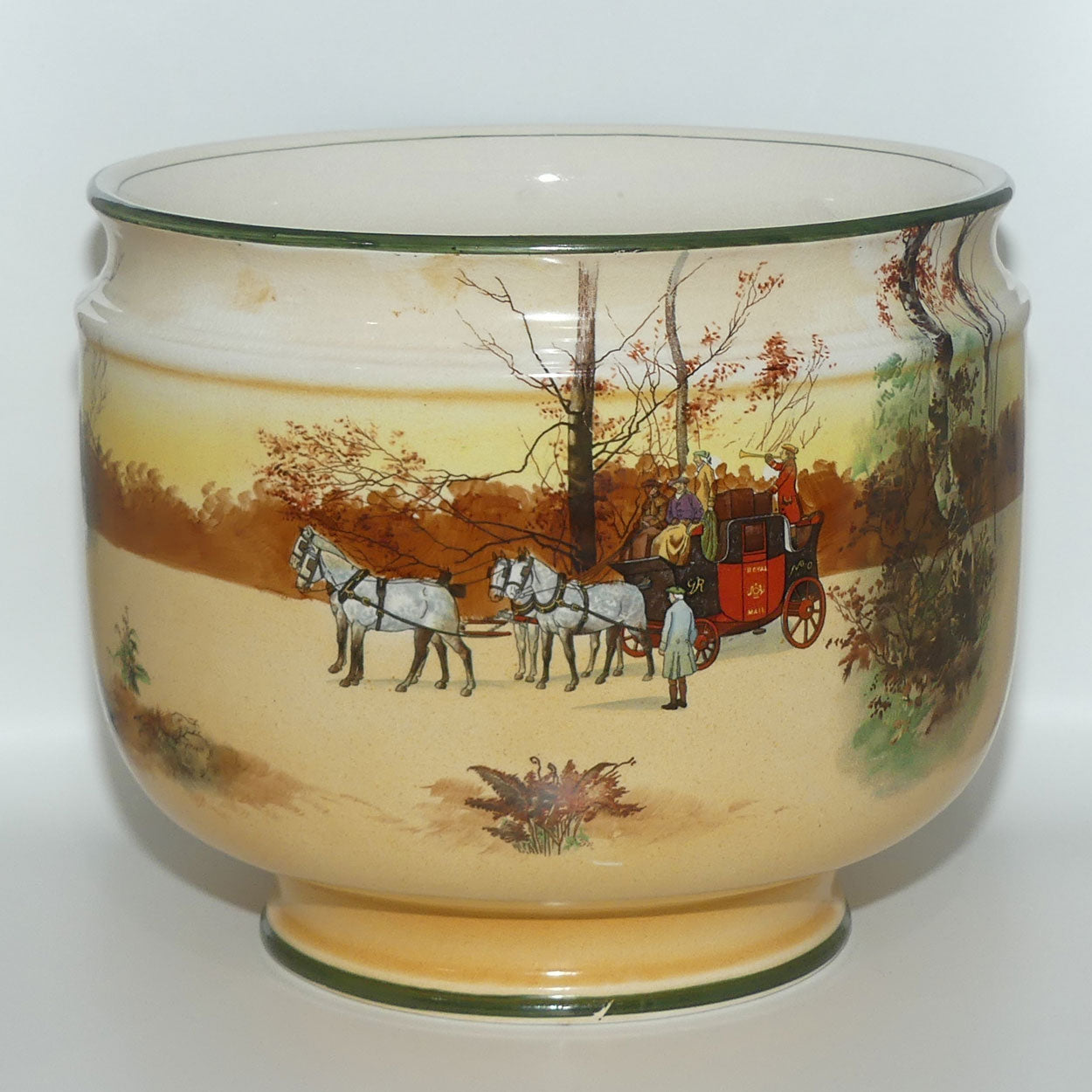 Royal Doulton Coaching Days jardiniere | Large size