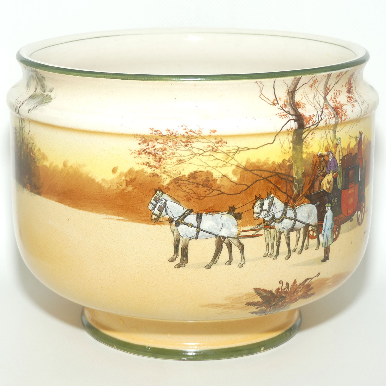 Royal Doulton Coaching Days jardiniere | Flower Bowl D2716