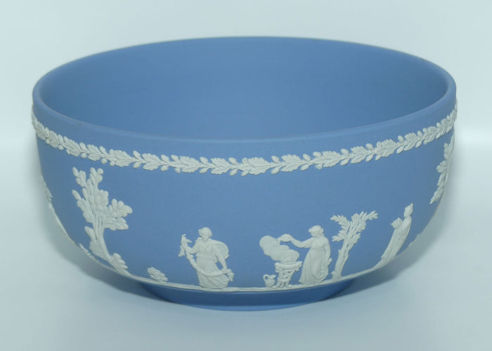 Wedgwood Jasper | White on Pale Blue Fruit bowl | 20cm diam