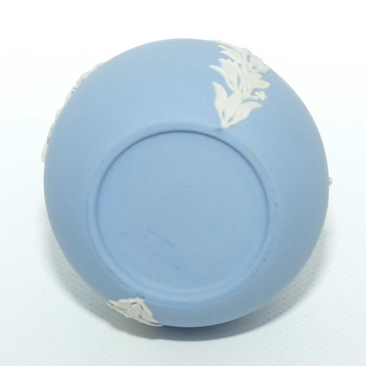 Wedgwood Jasper | White on Pale Blue | Narrow neck bud vase | Cupid design | #1