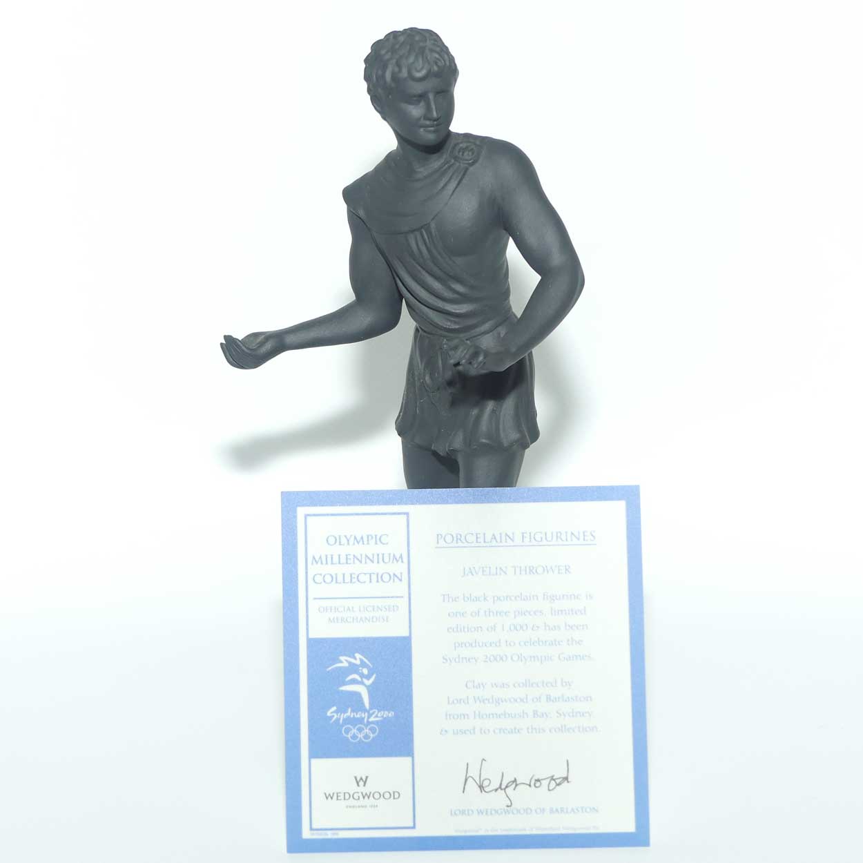 Wedgwood Olympic Millenium Collection | Sydney 2000 | Javelin Thrower figure | LE 1000