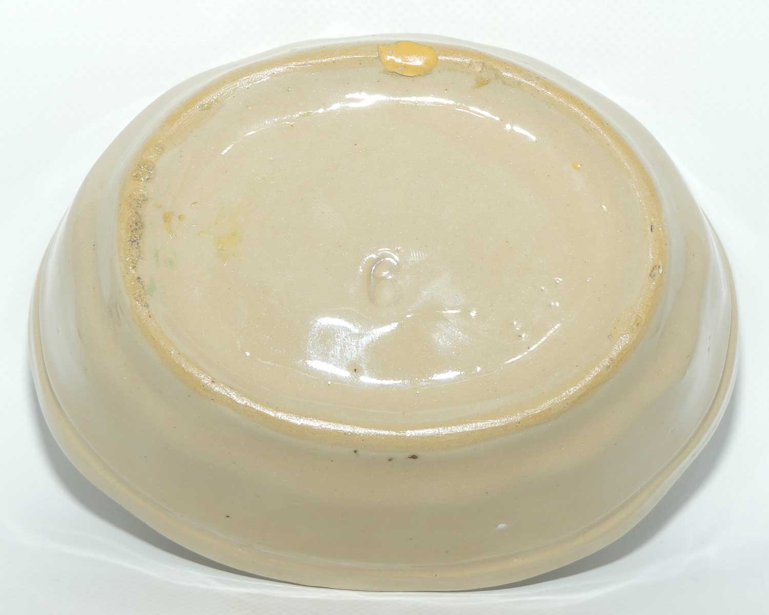 Antique Cream coloured Porcelain Jelly Mould | Floral Pattern