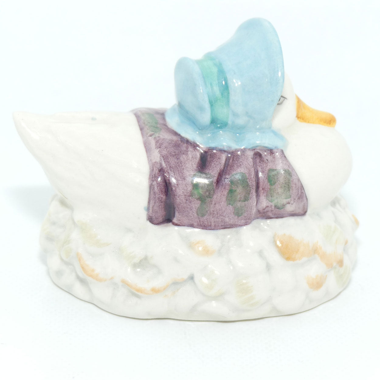 Beswick Beatrix Potter Jemima Puddleduck made a Feather Nest | BP3b | Purple #1