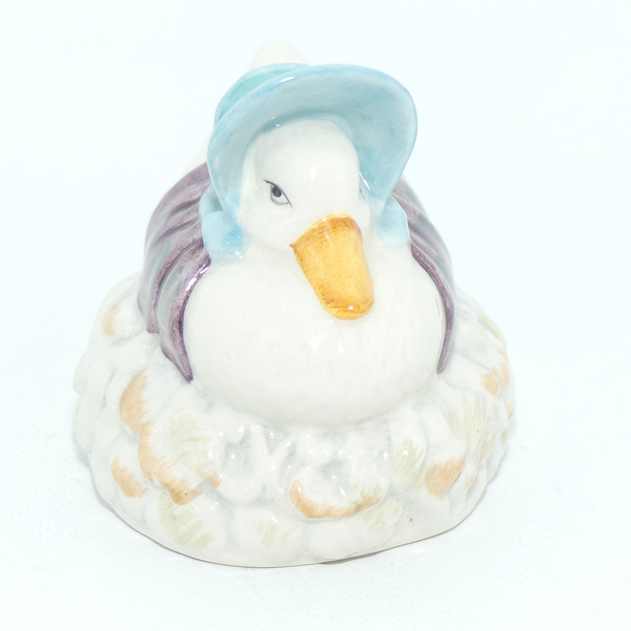 Beswick Beatrix Potter Jemima Puddleduck made a Feather Nest | BP3b | Purple #1