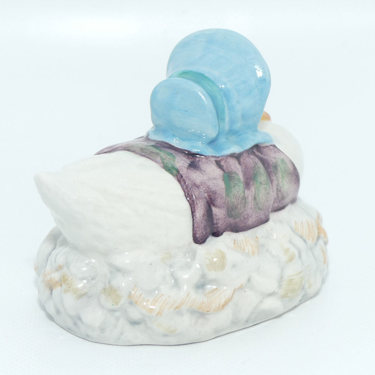 Beswick Beatrix Potter Jemima Puddleduck made a Feather Nest | BP3b | Purple