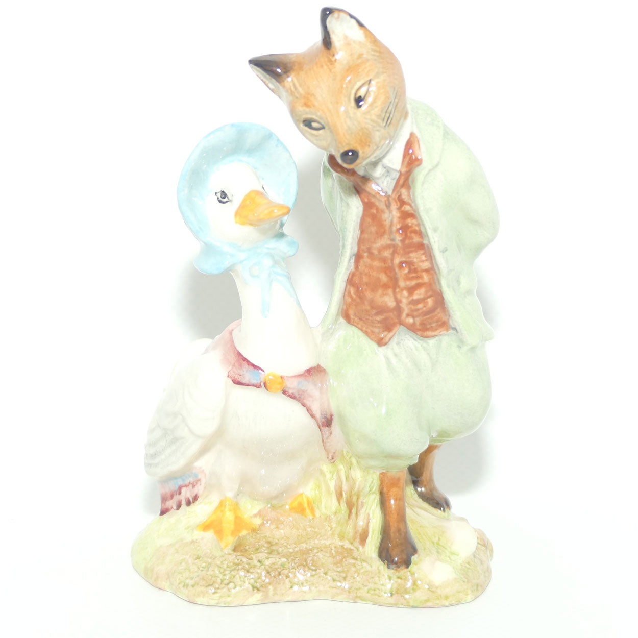 Royal Albert Beatrix Potter Jemima Puddle-Duck with Foxy Whiskered Gentleman | BP6a | boxed
