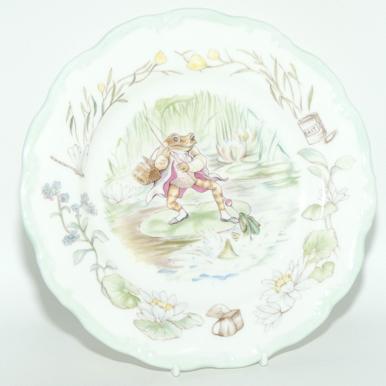 Royal Albert Beatrix Potter | The World of Beatrix Potter Teatime Collection | Jeremy Fisher plate | 21cm | boxed