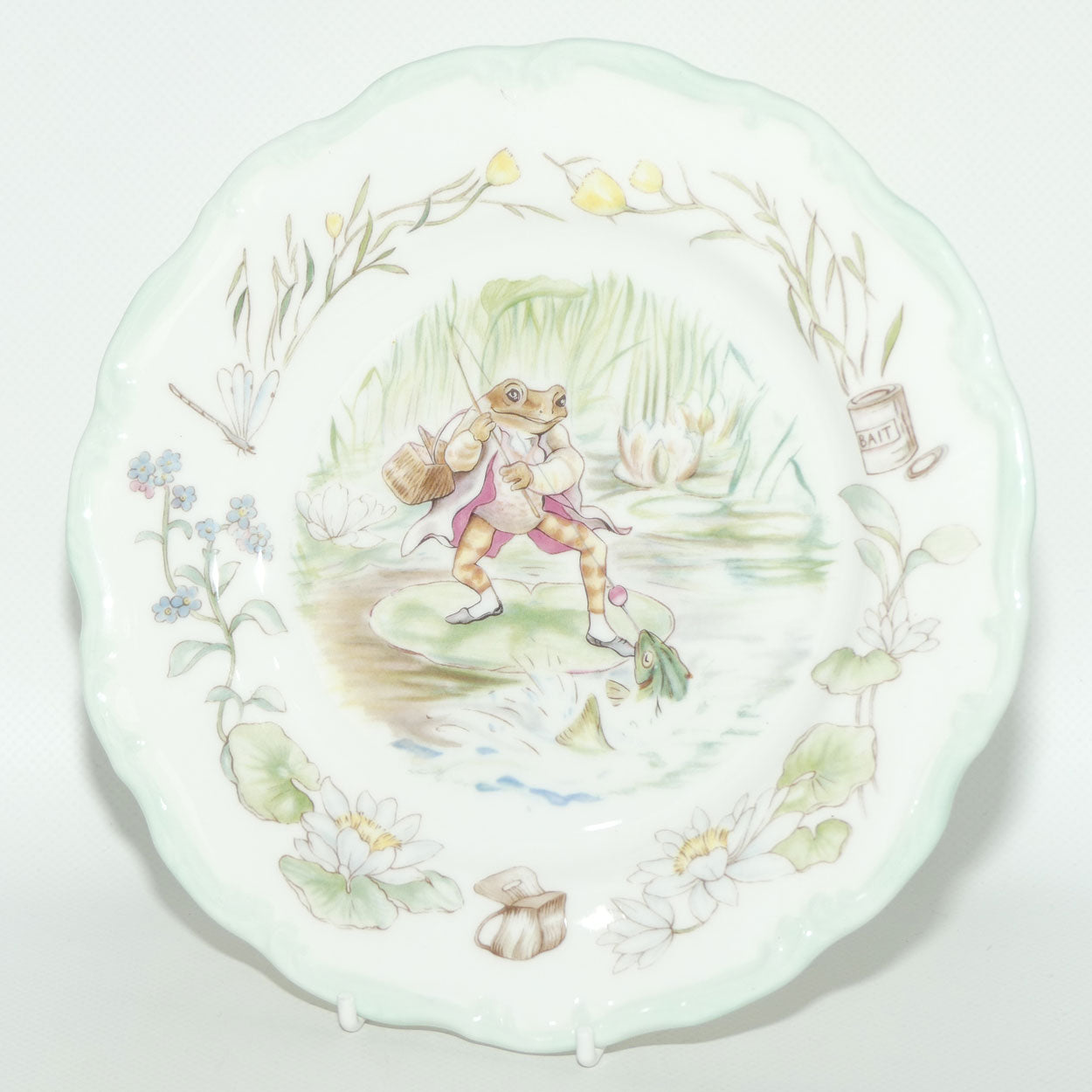 Royal Albert Beatrix Potter | The World of Beatrix Potter Teatime Collection | Jeremy Fisher plate | 21cm | boxed