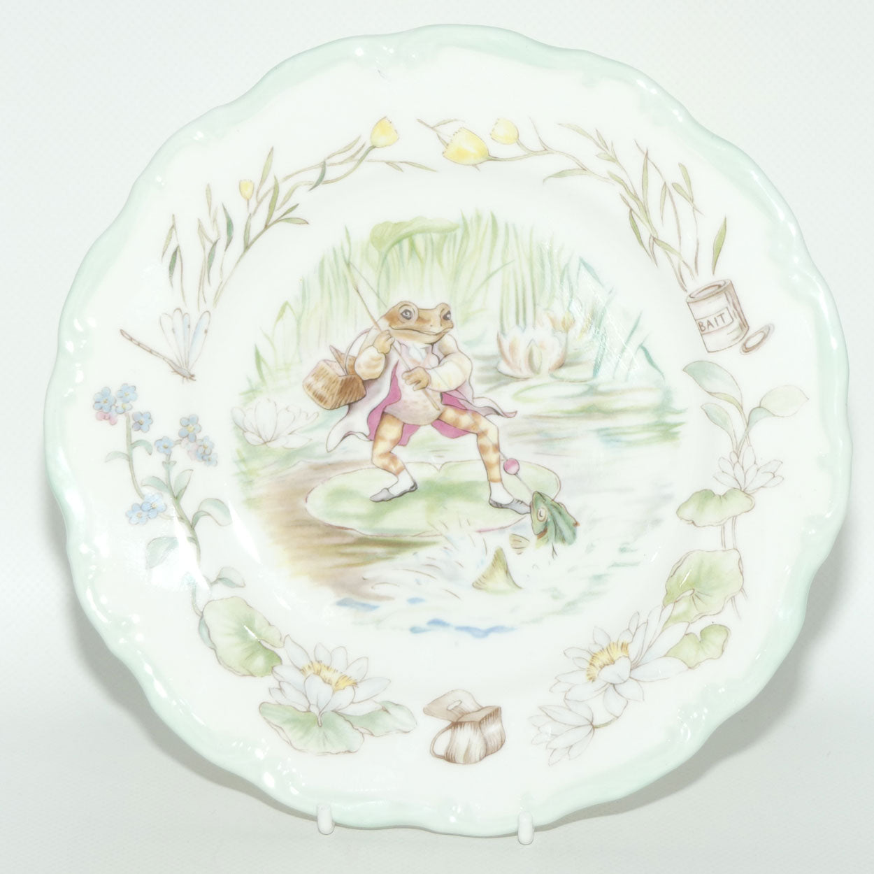 Royal Albert Beatrix Potter | The World of Beatrix Potter Teatime Collection | Jeremy Fisher plate | 21cm | boxed