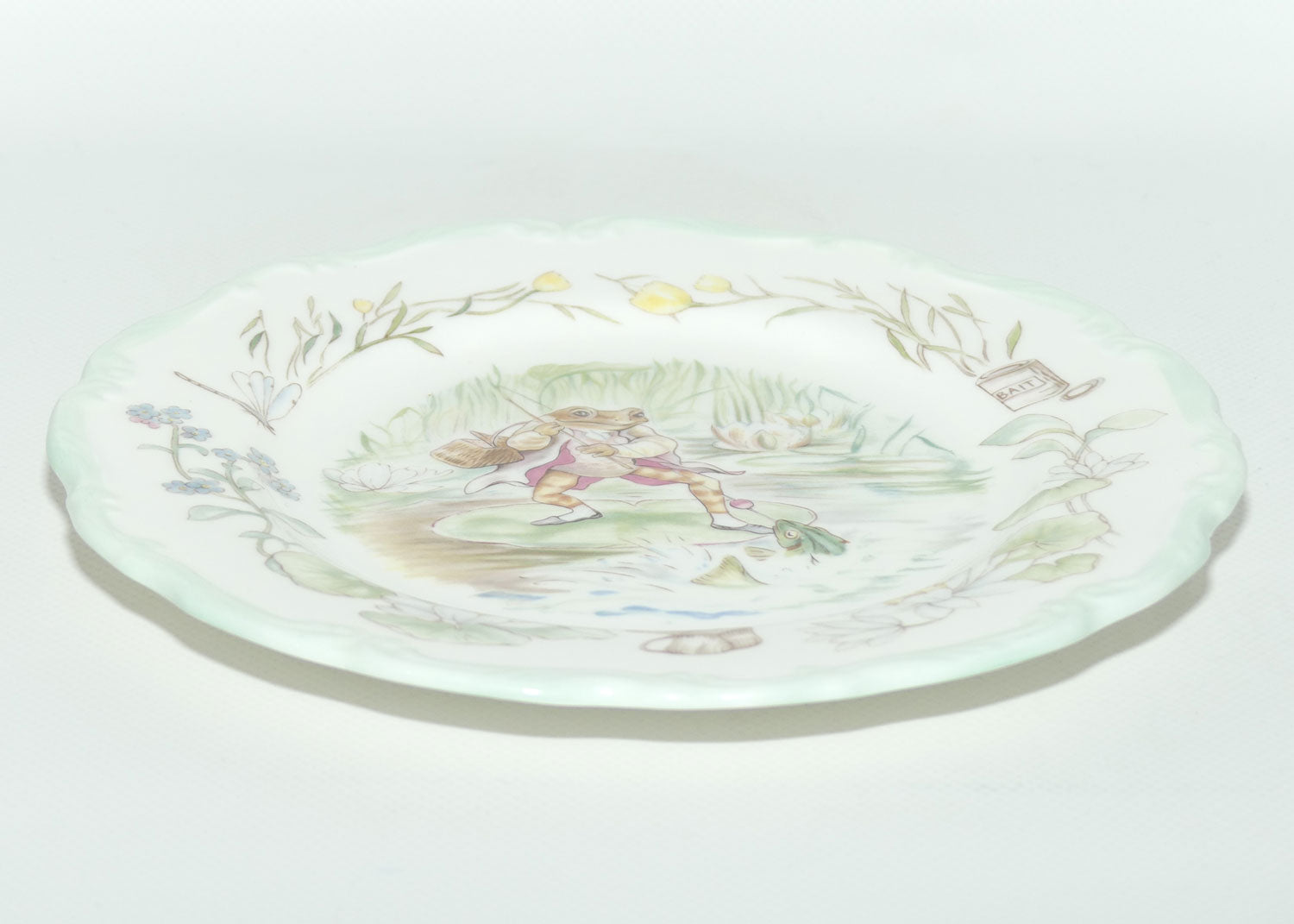 Royal Albert Beatrix Potter | The World of Beatrix Potter Teatime Collection | Jeremy Fisher plate | 21cm | boxed