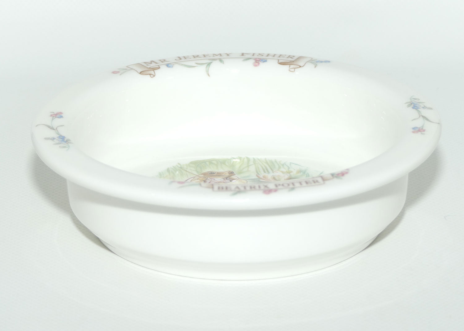 Royal Albert Beatrix Potter | The World of Beatrix Potter | Mr Jeremy Fisher baby plate | 16cm diam