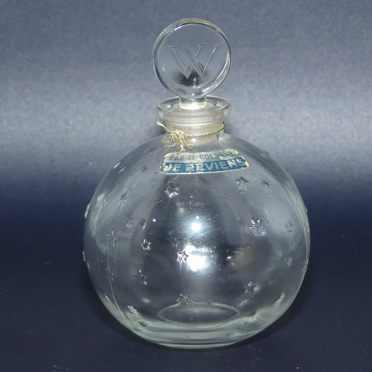 Je Reviens Worth Eau de Cologne perfume bottle by Lalique France