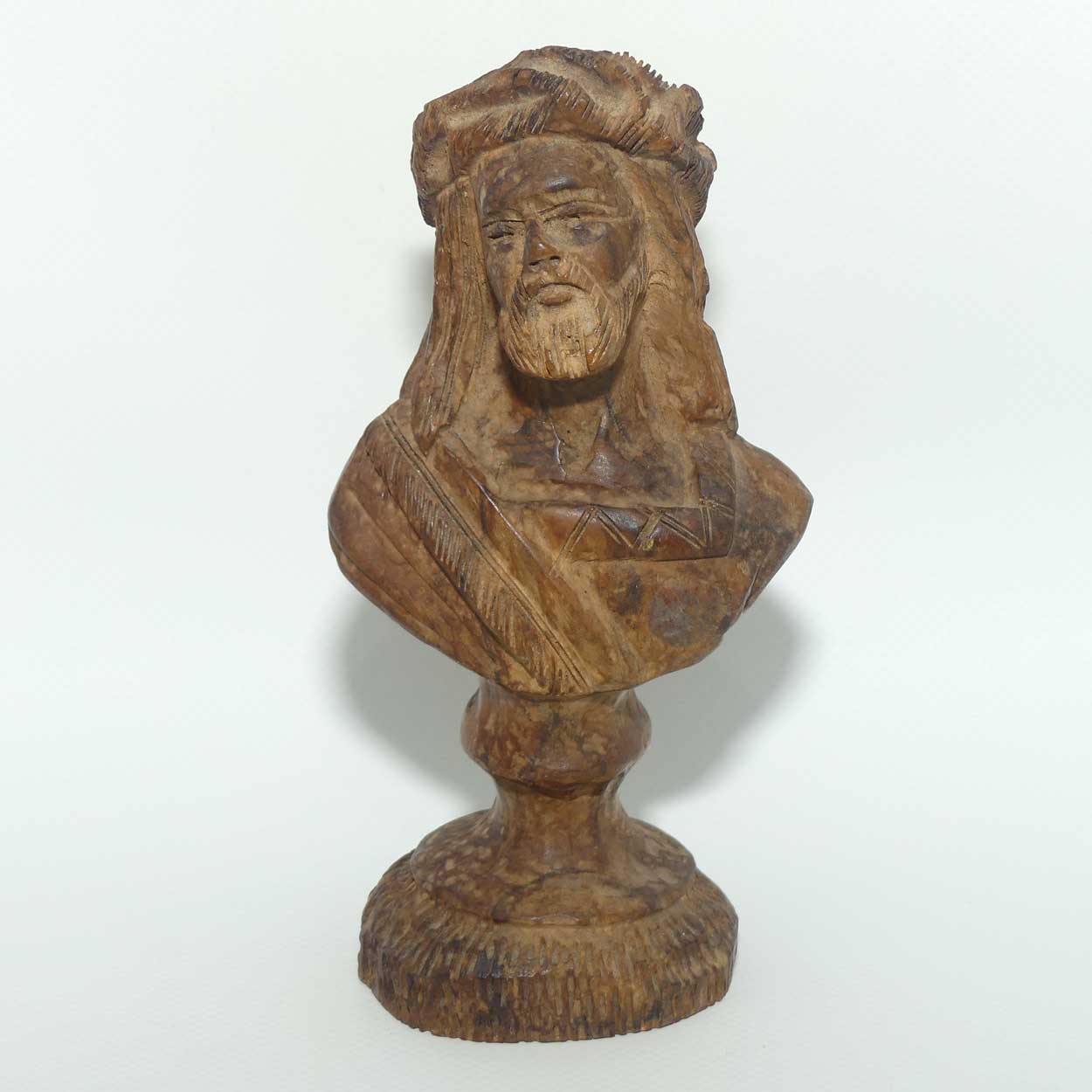 Victorian era French Cherrywood Carved Jesus bust