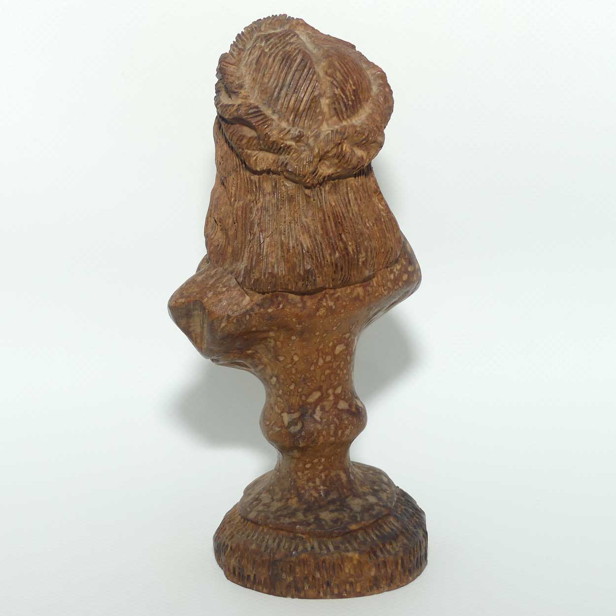 Victorian era French Cherrywood Carved Jesus bust