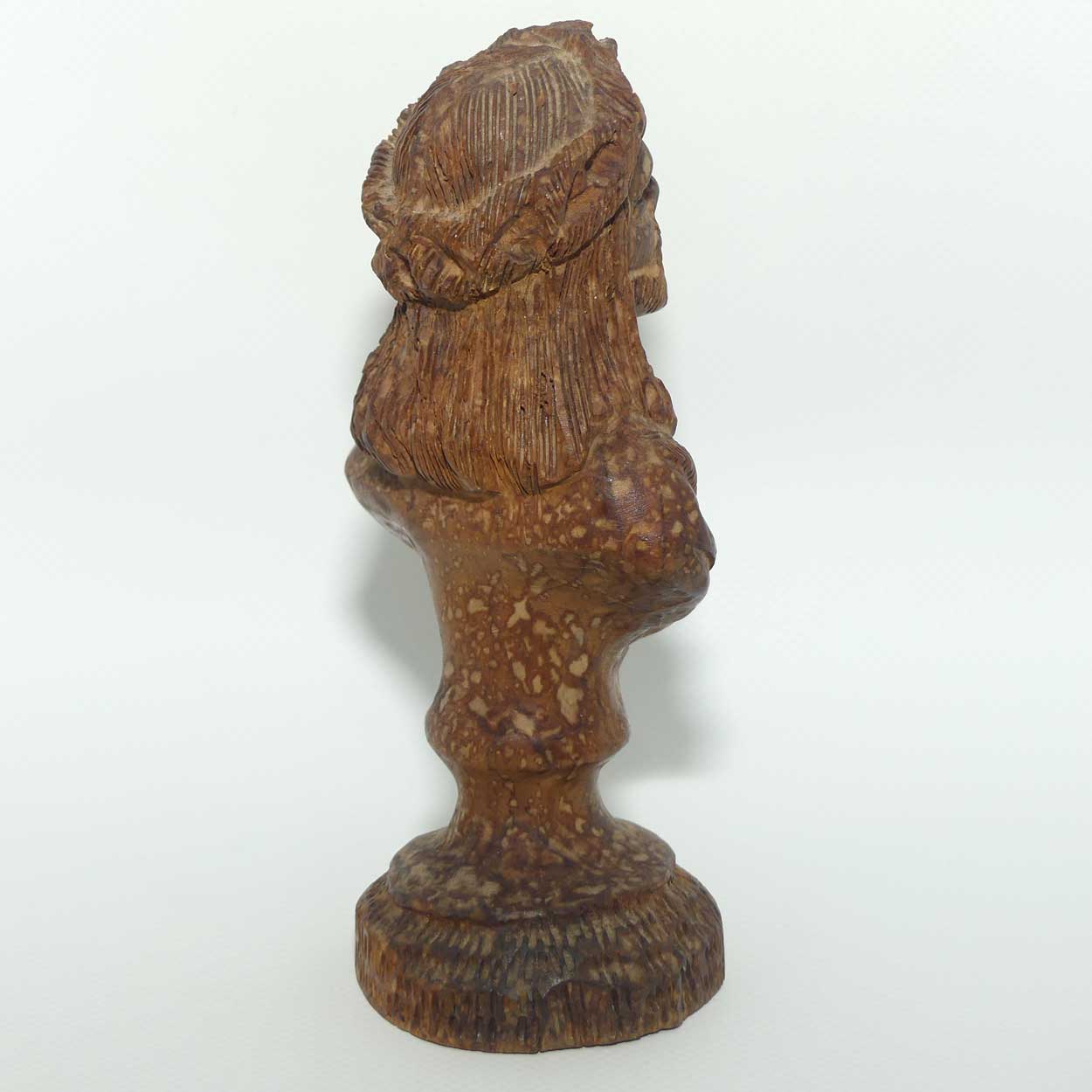 Victorian era French Cherrywood Carved Jesus bust