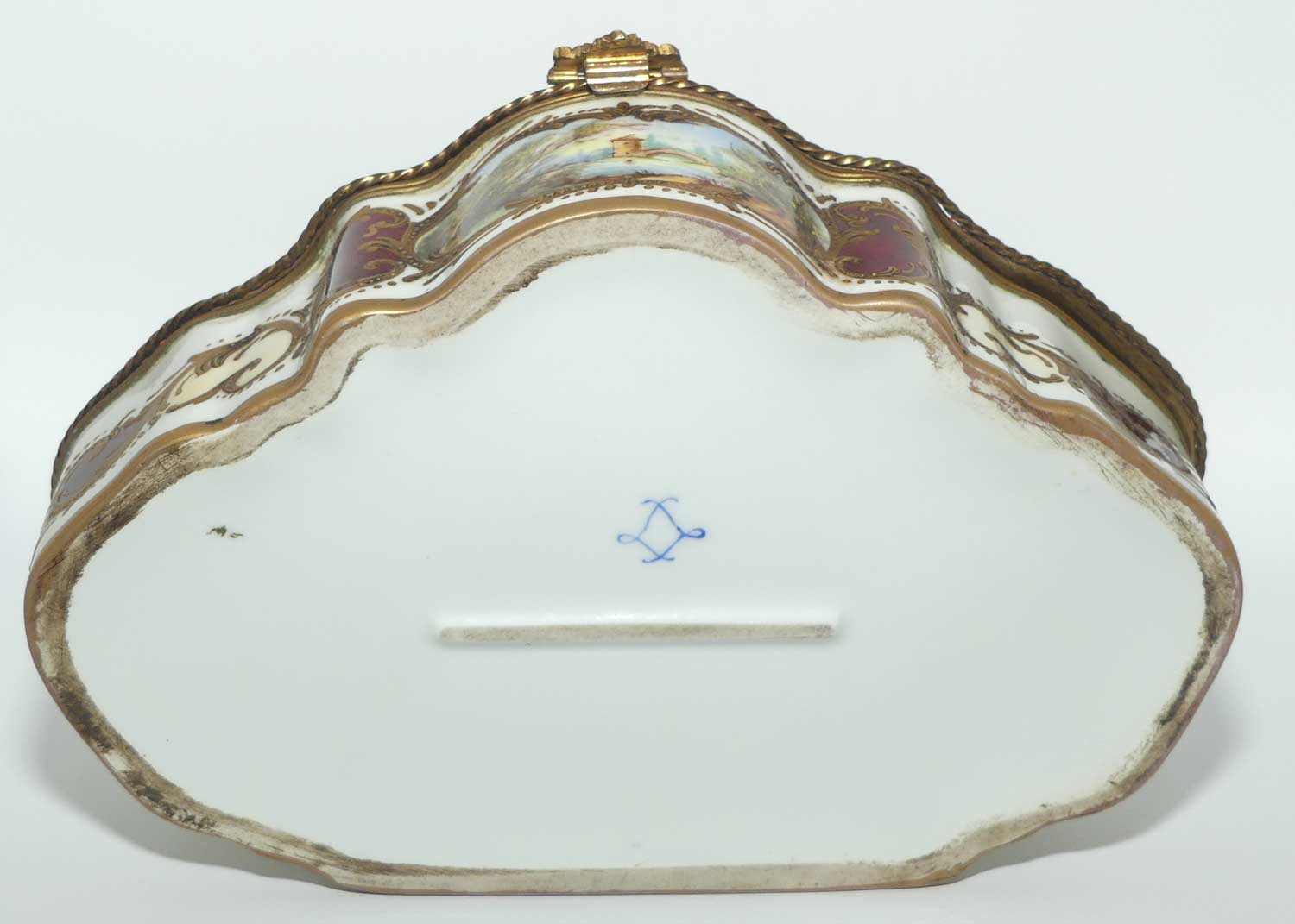 Superb French Sevres style Dressing table Casket | Coffret en Porcelaine | Zug