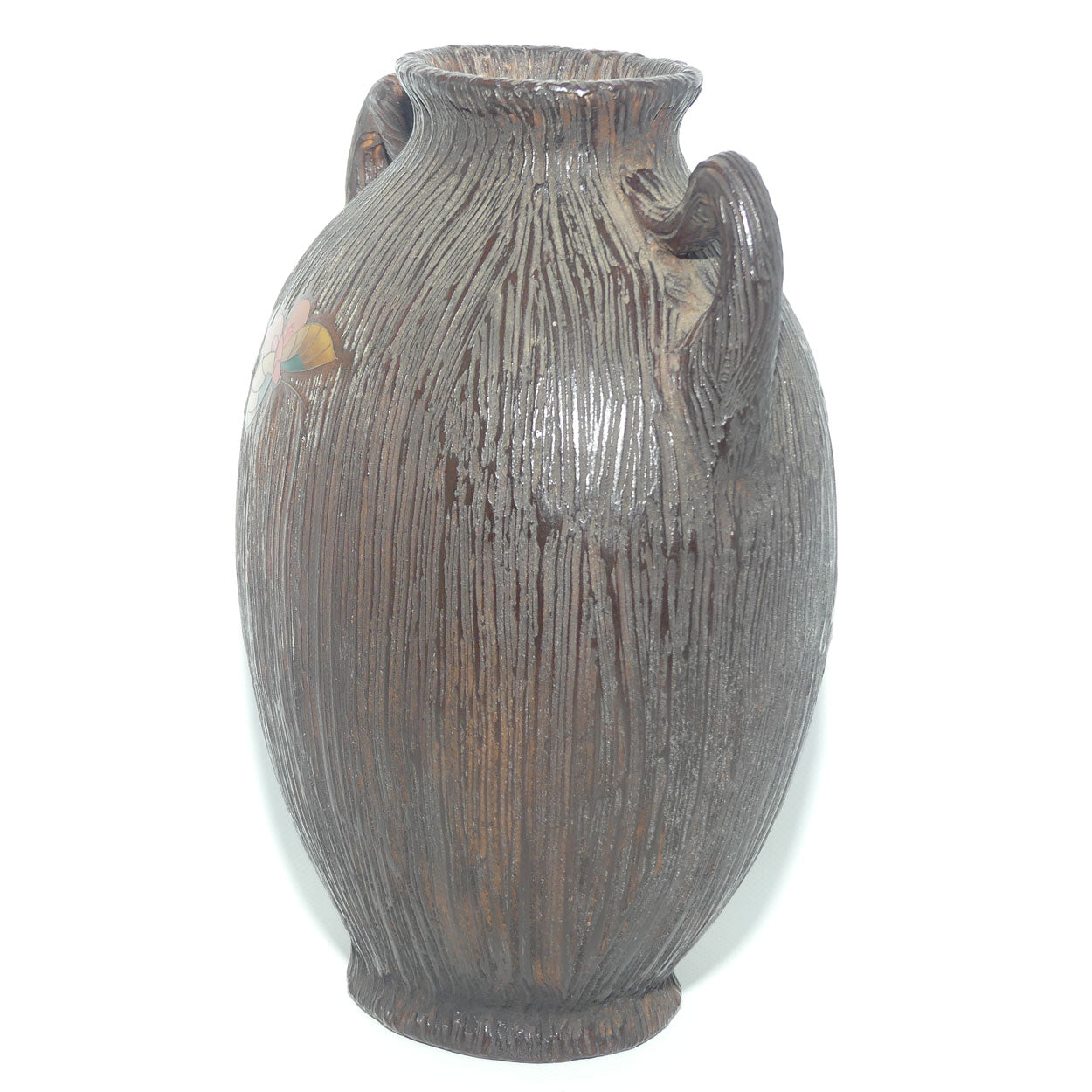 Japanese Totai Shippo | Jiki Shippo Tree Bark Cloisonne vase | Meiji period