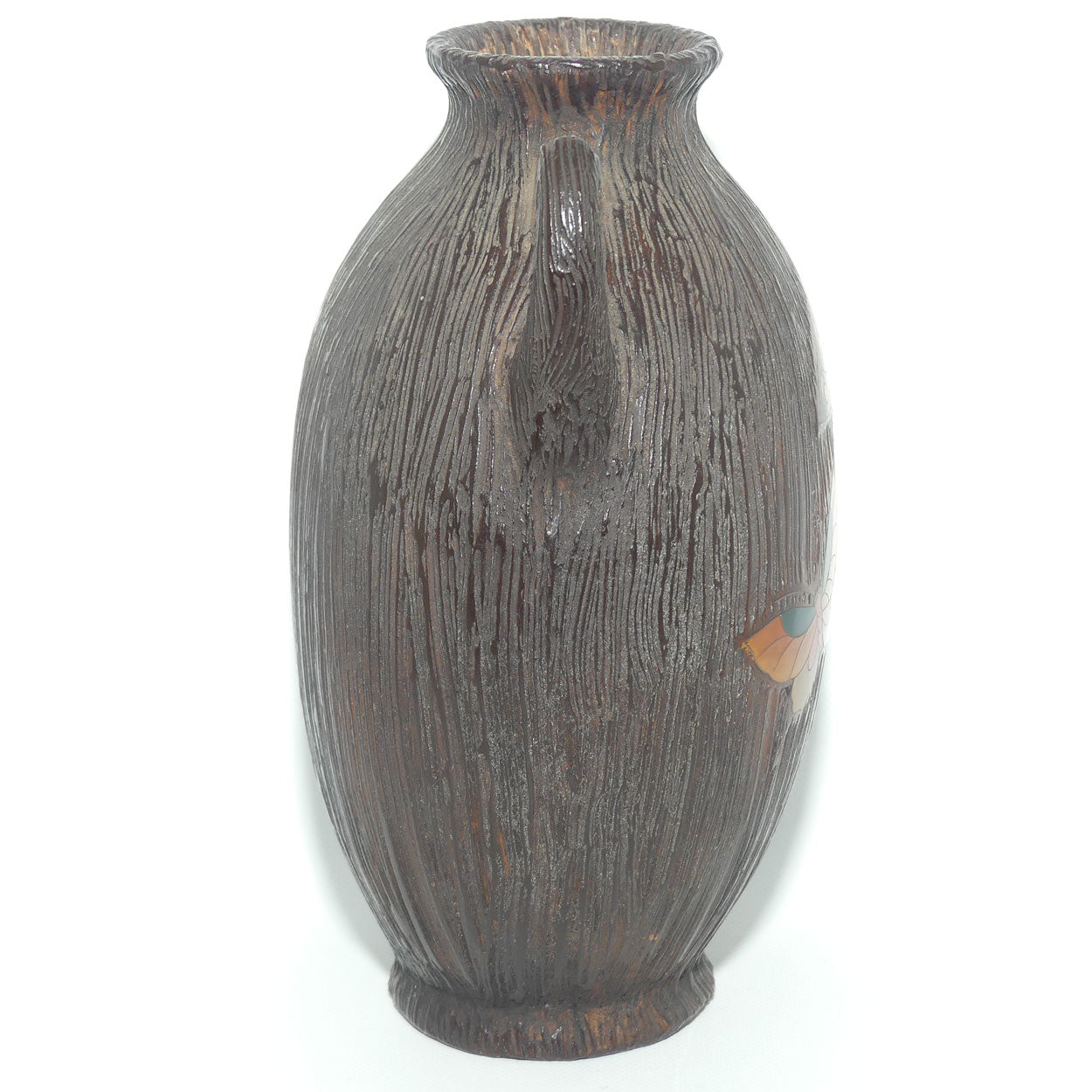 Japanese Totai Shippo | Jiki Shippo Tree Bark Cloisonne vase | Meiji period