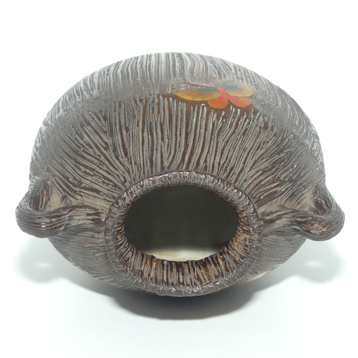 Japanese Totai Shippo | Jiki Shippo Tree Bark Cloisonne vase | Meiji period