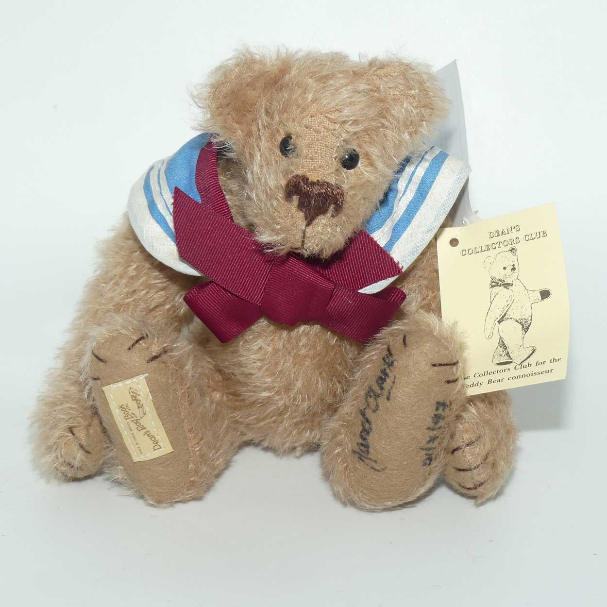 Vintage Deans Rag Book Co Ltd Teddy Bear | Jimmy | Ltd Ed signed Janet