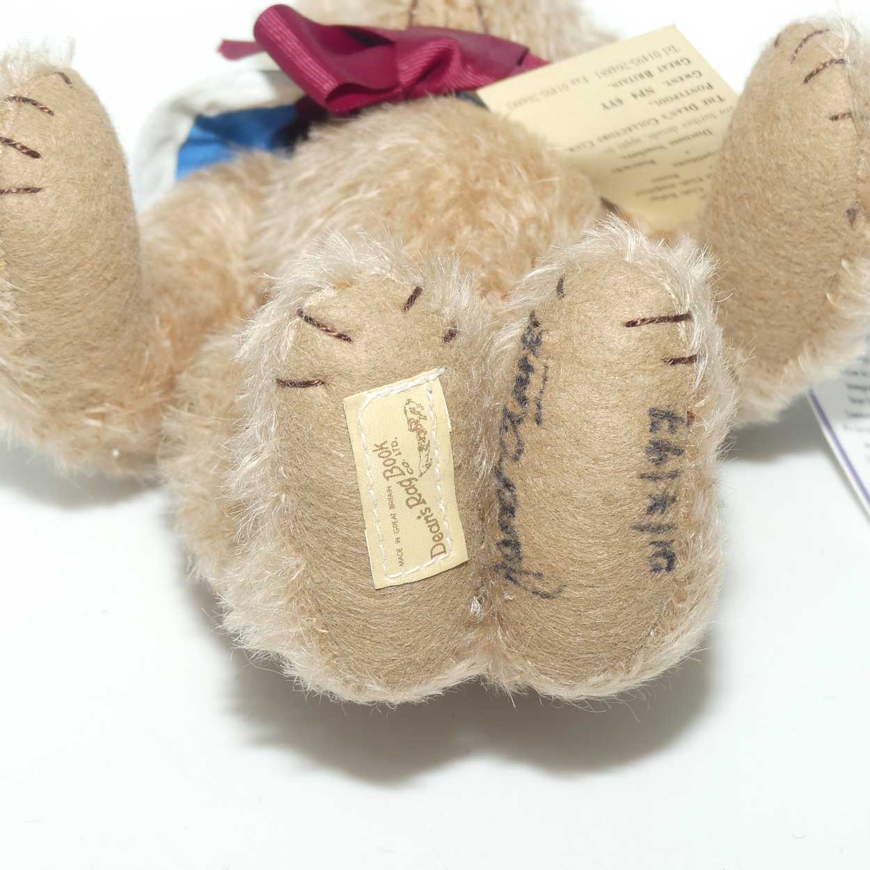 Vintage Deans Rag Book Co Ltd Teddy Bear | Jimmy | Ltd Ed signed Janet